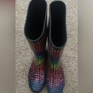 Colorful Polka Dot Rain Boots